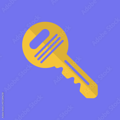 Golden Key Vector Illustration Access Granted