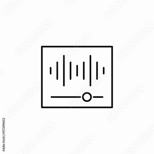 audio wave progress icon sign vector