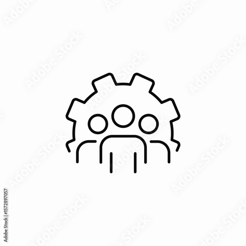 engineering team icon sign vector