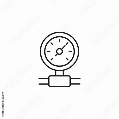 pressure count icon sign vector