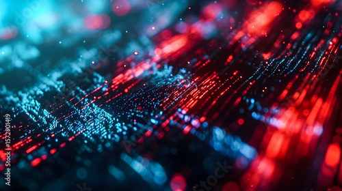 Wallpaper Mural Futuristic glowing microchip with digital circuit board background. Blue neon technology concept for AI, computing, innovation, and high-tech infrastructure visuals Torontodigital.ca