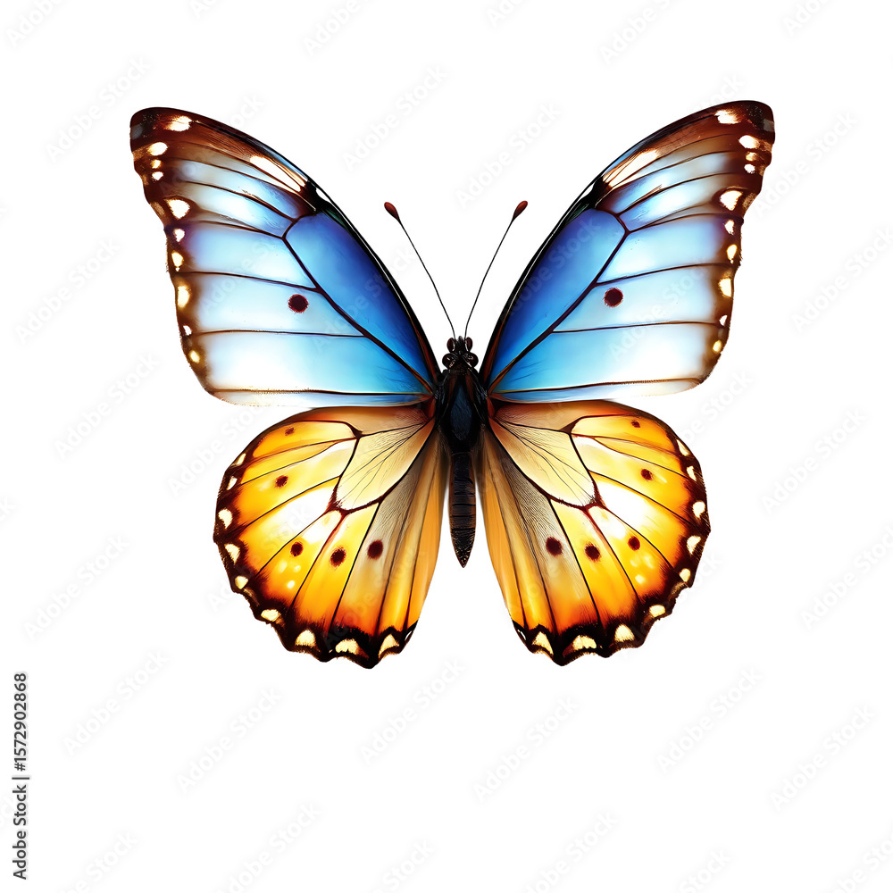 Fototapeta premium A butterfly on white background