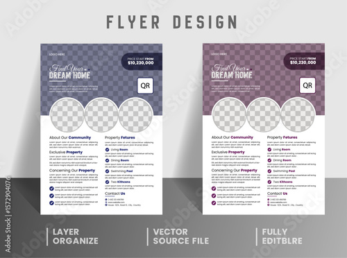 Elegant Flyer Designs: The elegant flyers are perfect for presenting information clearly and attractively. The design is both modern and clean, with a focus on readability and visual appeal.