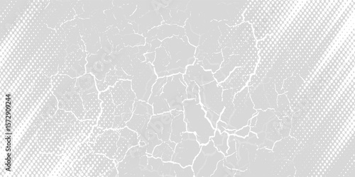 Gradient grunge texture background in gray and white with halftone dots. Pop art comic sports style vector illustration of dots. Modern background.