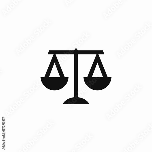 equal scale icon sign vector