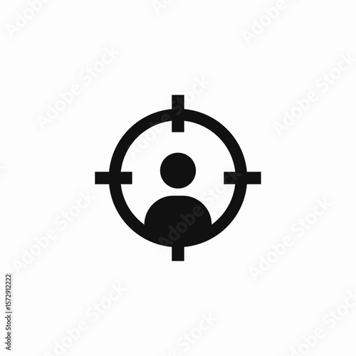 target customer icon sign vector