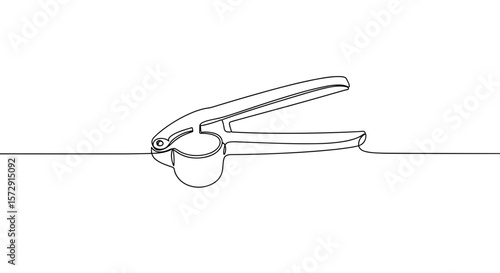 Kitchen tool illustration of a lemon squeezer on a white background