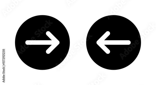 Right and left arrow icon in black circle. Forward and back sign. Next and previous symbol Free Download Right and left arrow icon in black circle. Forward and back sign. Next and previous symbol - GFXLoad