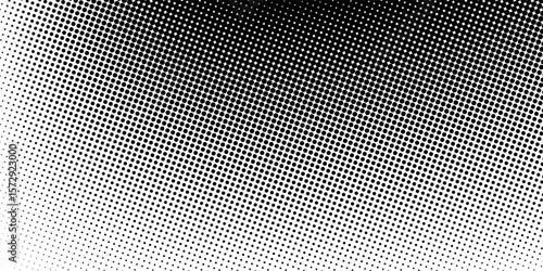 Set of halftone dots gradient pattern texture isolated on white background. Straight dotted spots using halftone circle dot raster texture. Vector blot half tone collection.