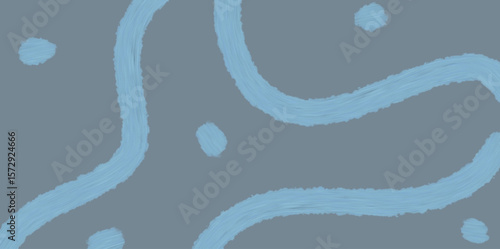 Vector illustration of abstract background of regular wavy line pattern in light blue on dark blue background in authentic vintage trendy style is very good to be used for poster decoration, wallpaper