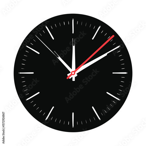 Black Clock Face
