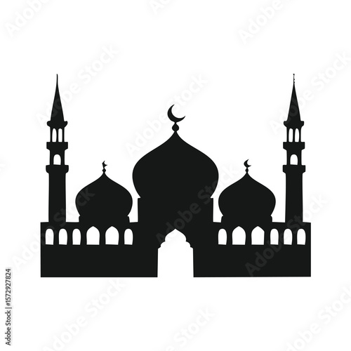 Islamic mosque silhouette
