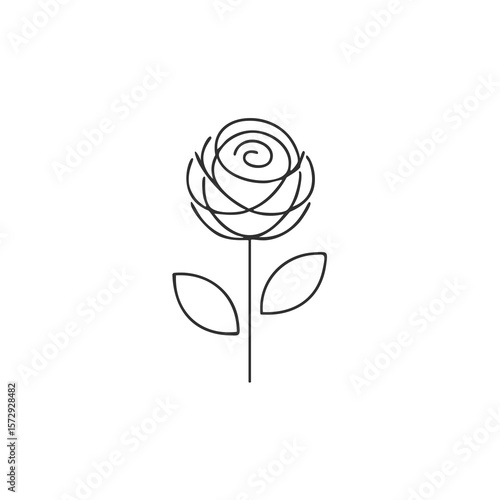 Stylized Rose Bloom