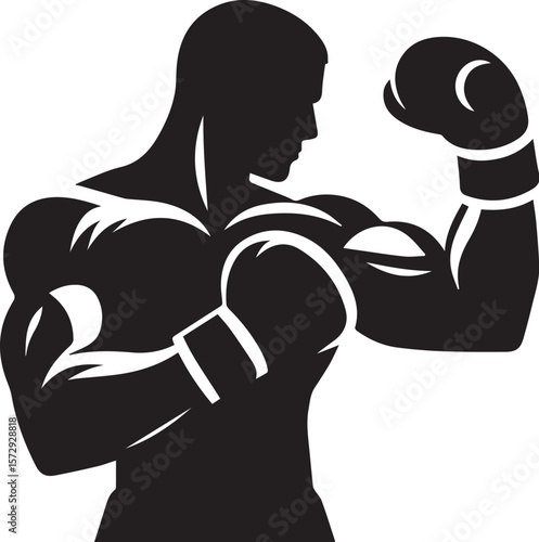 Vector of a boxer