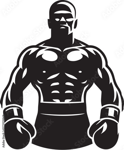 Vector of a boxer