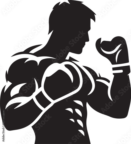 Vector of a boxer