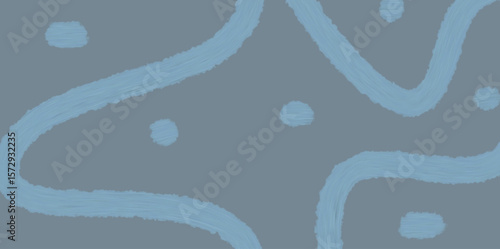 Vector illustration of abstract background of irregular curved line pattern in light blue with dark blue background in authentic vintage trendy style is very good to be used for poster decoration, wal