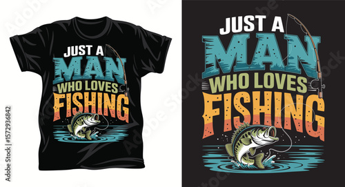 Fishing graphic vactor t shirt design art