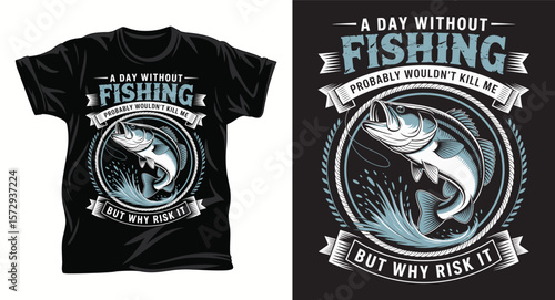 Fishing graphic vactor t shirt design art