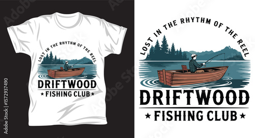 Fishing graphic vactor t shirt design art