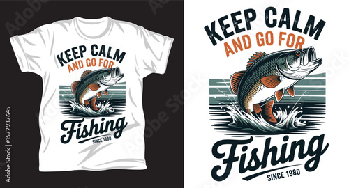 Fishing graphic vactor t shirt design art