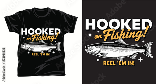 Fishing graphic vactor t shirt design art