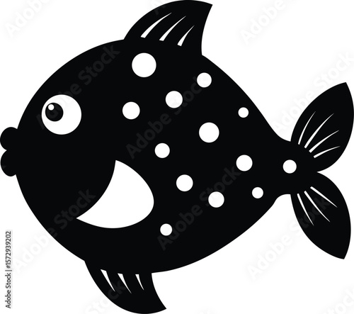  damsel fish on white background