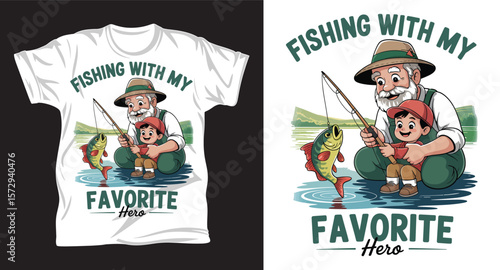 Fishing graphic vactor t shirt design art