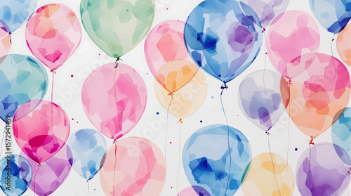 colorful balloons background