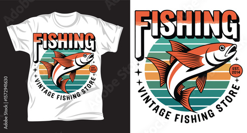 Fishing graphic vactor t shirt design art
