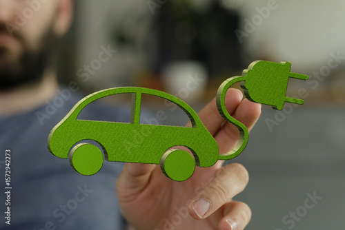 Green eco-friendly electric...