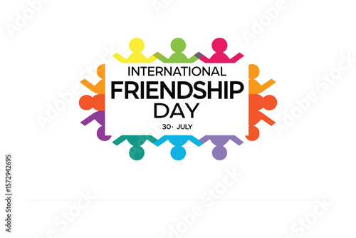 Friendship Day: A vibrant and celebratory image with a festive feel, promoting International Friendship Day. The visual captures the essence of connection and joy.