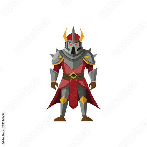 illustration of a cartoon knight
