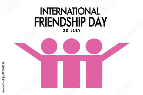 International Friendship Day: Celebrating bonds through a simple yet poignant illustration of unity, companionship, and the spirit of connection.