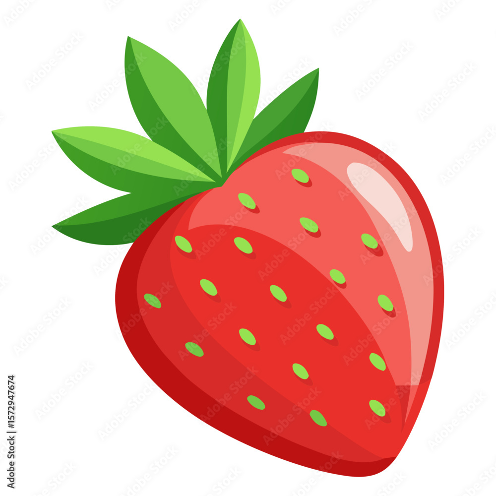 Obraz premium strawberry vector illustration