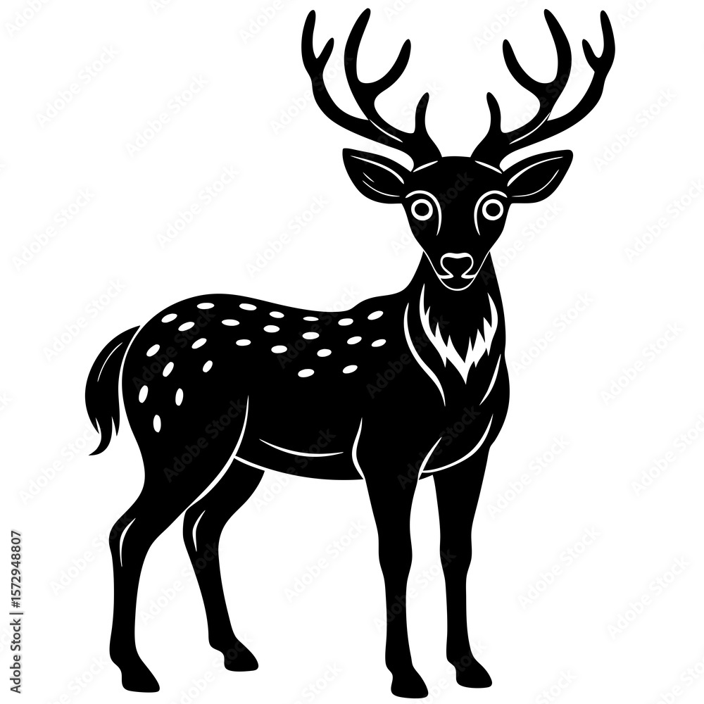 Obraz premium deer vector illustration