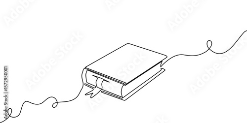 Art book line school one open illustration education read continuous icon. Book sketch line vector library background hand bible doodle drawn stack outline old shelf paper research pen study write.