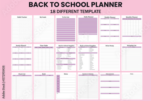 Back to School Planner KDP Interior