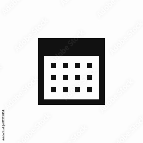 calendar year icon sign vector