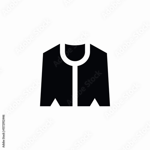 jacket clothe icon sign vector