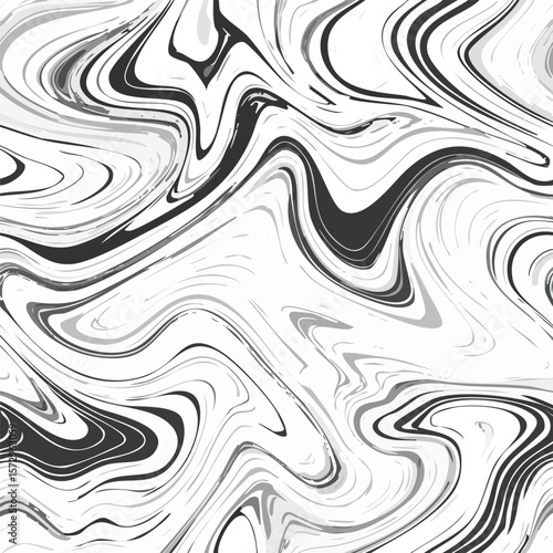 Monochromatic swirling marble pattern with fluid lines and organic shapes abstract
