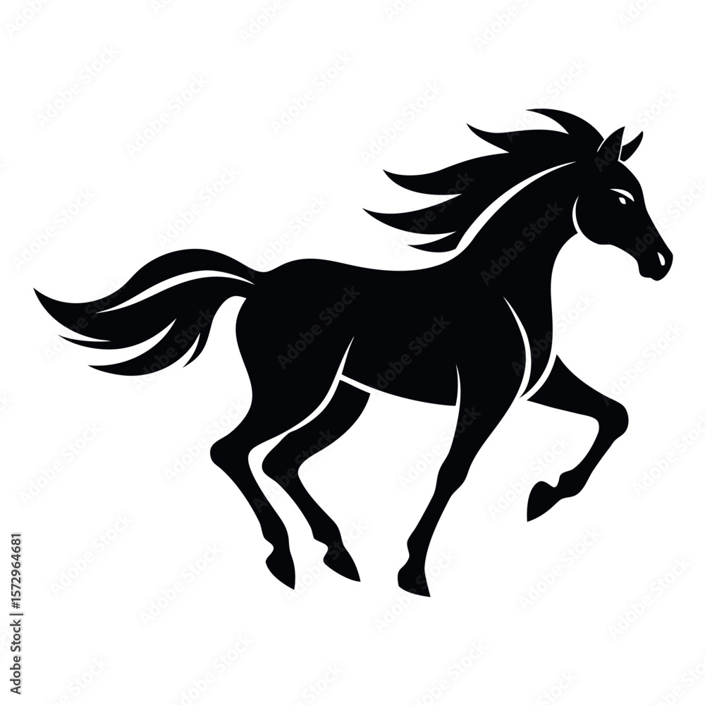 Running Horse Vector – Symbol of Strength and Freedom Running Horse Vector – Symbol of Strength and Freedom
