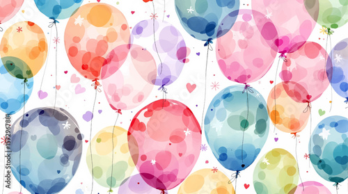 colorful balloons background
