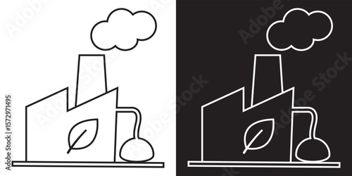 Renewable energy and  power system icon vector illustration; EPS 10/AI