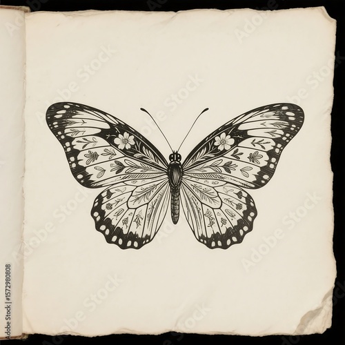Elegant Butterfly Line Art Collection – Minimal, Floral, Geometric, Vintage & Boho Style Symmetrical Outline Drawings for Tattoos, Stickers, Logos, Wall Art & Digital Illustration