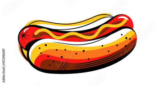 Vibrant Food Illustration Celebrating Culinary Delights