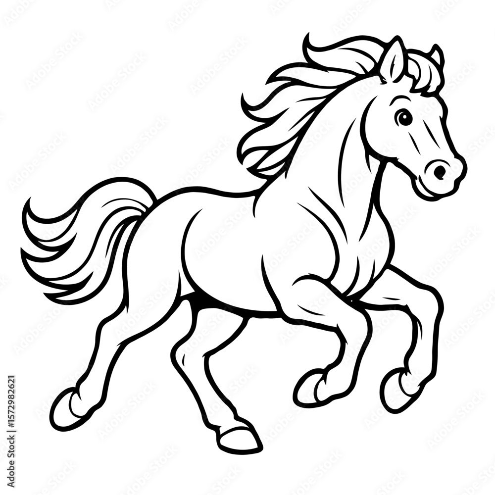 Galloping Horse Outline: Dynamic Equine Art for Farm, Freedom, and Western Themes. Galloping Horse Outline: Dynamic Equine Art for Farm, Freedom, and Western Themes.
