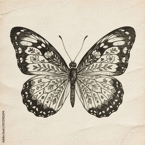 Elegant Butterfly Line Art Collection – Minimal, Floral, Geometric, Vintage & Boho Style Symmetrical Outline Drawings for Tattoos, Stickers, Logos, Wall Art & Digital Illustration