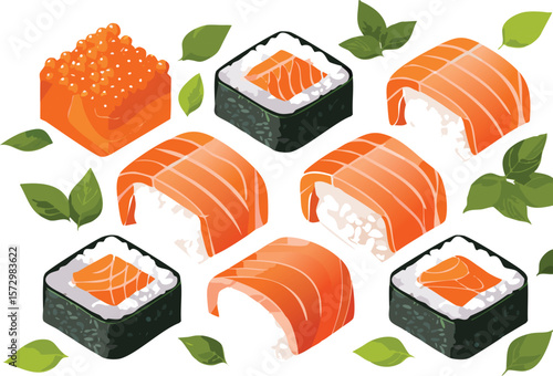 salmon cubes, raw diced salmon, fresh sashimi cut, cutout png.food, dinner, cooking, seafood, salmon - seafood, slice of food, steak tartare, wood - material, horizontal, no people,vector