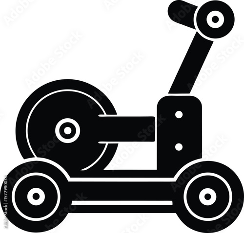 Wrist Roller Machine Silhouette Vector Art Illustration